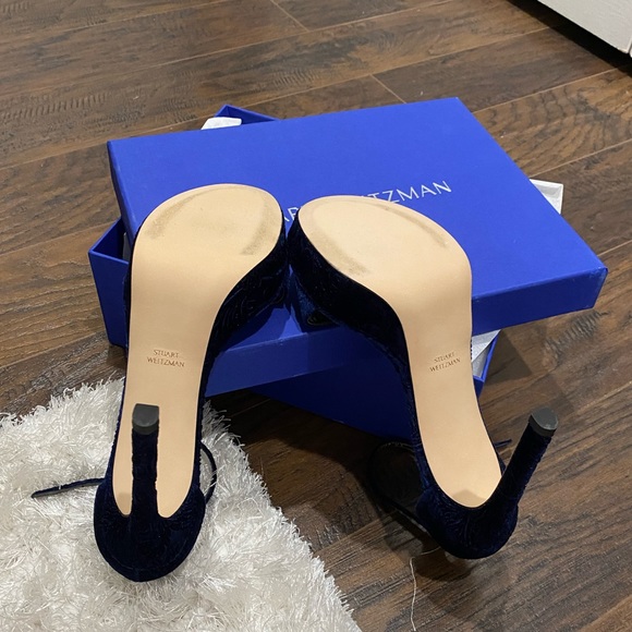 Stuart Weitzman Velvet Sandals US Size 8 💫 - Picture 5 of 8